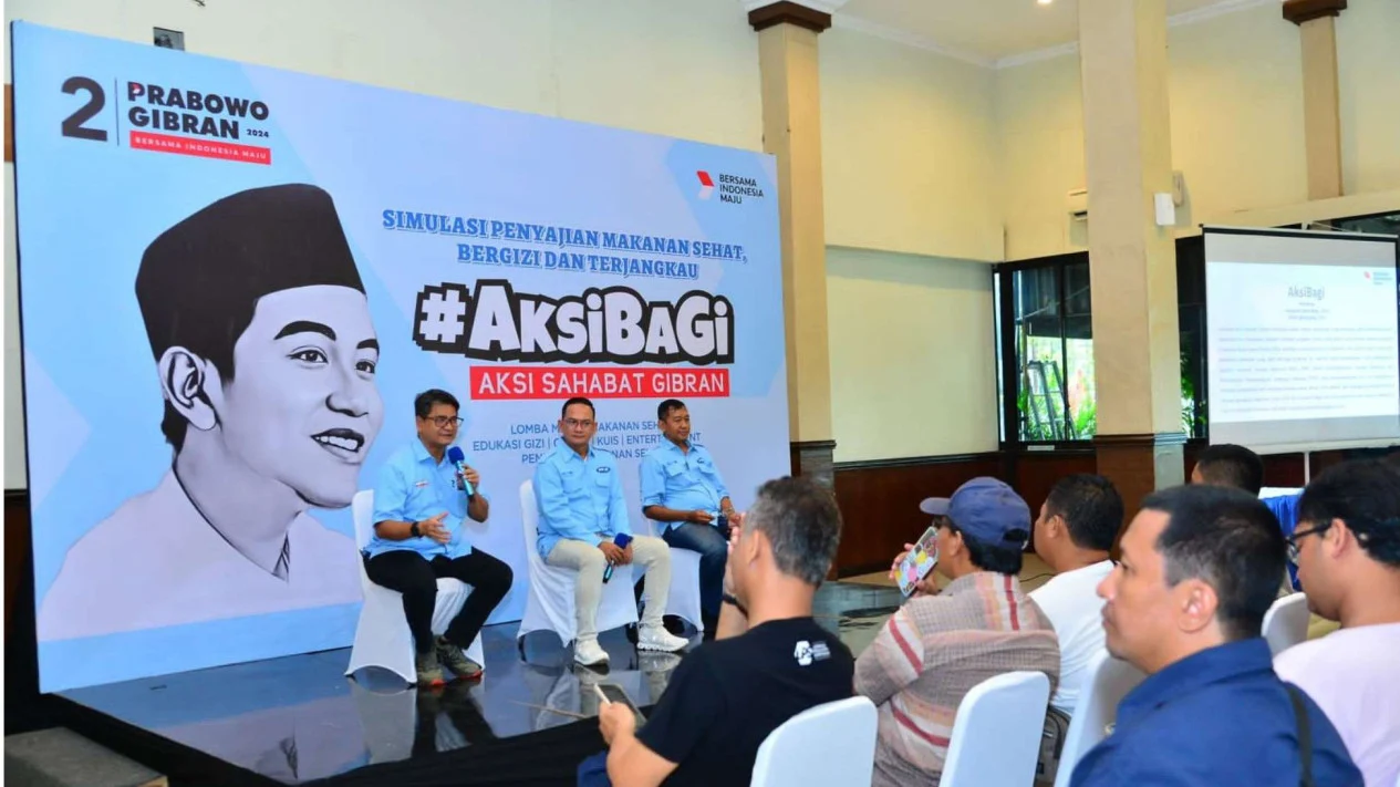 Relawan Aksi Sahabat Gibran Melaksanakan Simulasi Program Makan Siang Gratis di Semarang