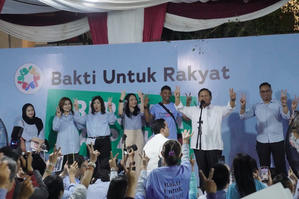 Prabowo Menerima Dukungan Komunitas Bakti Untuk Rakyat yang Beranggotakan 500 Ribu Orang