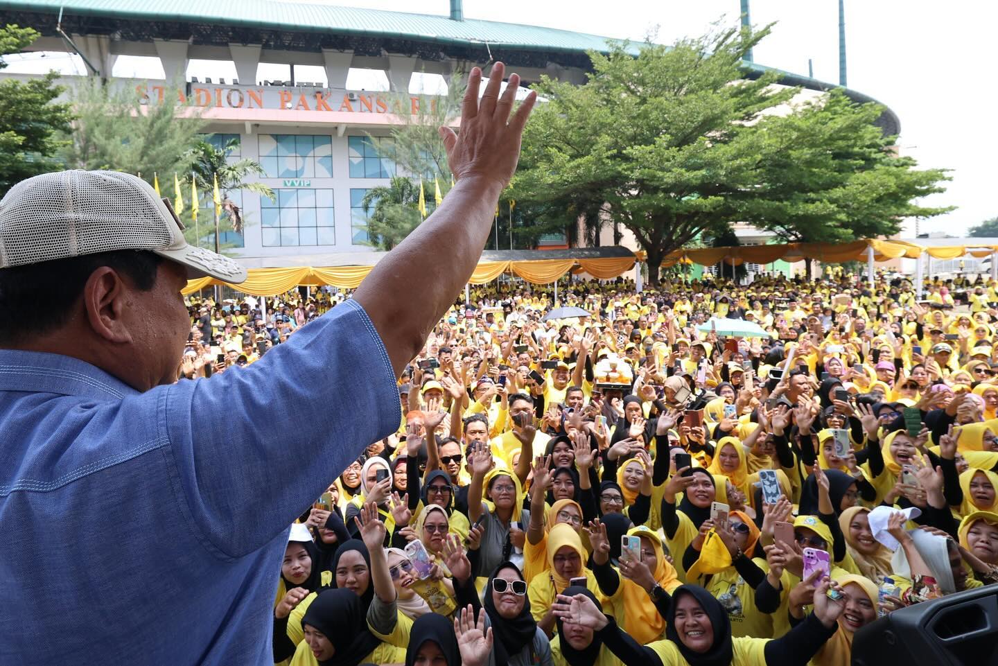 Prabowo Subianto Mengajak Kader Golkar Berjuang Menuju Kemenangan Pemilu 2024 Melalui Program Makan Siang Gratis